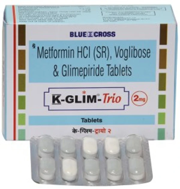  K Glim Trio 2mg Tablet - Prescription Required