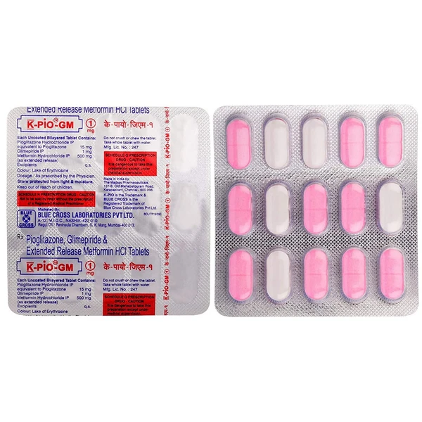 K-Pio-Gm 1mg Tablet  - Prescription Required