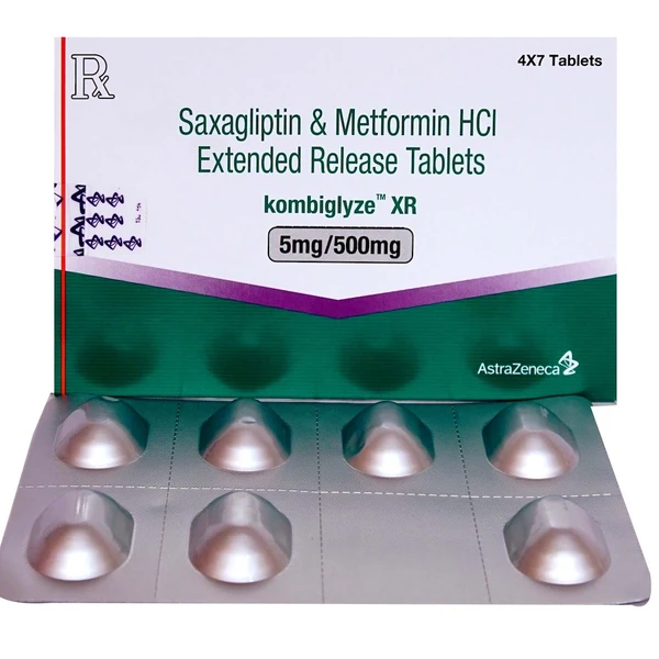 Kombiglyze XR 5mg/500mg Tablet  - Prescription Required