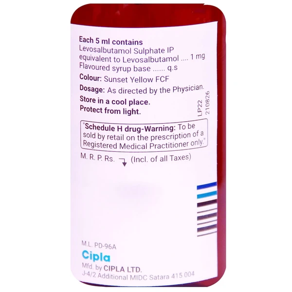 Levolin 1mg Syrup  - Prescription Required