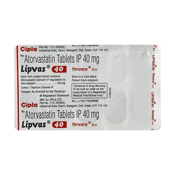 Lipvas 40 Tablet  - Prescription Required