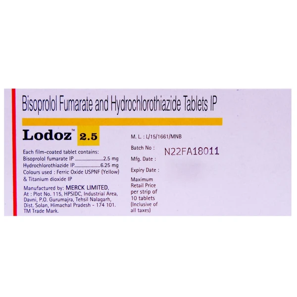 Lodoz 2.5 Tablet  - Prescription Required