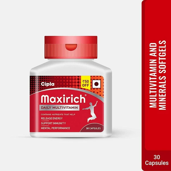 Maxirich Daily Multivitamin for Energy, Immunity & Performance  Capsule