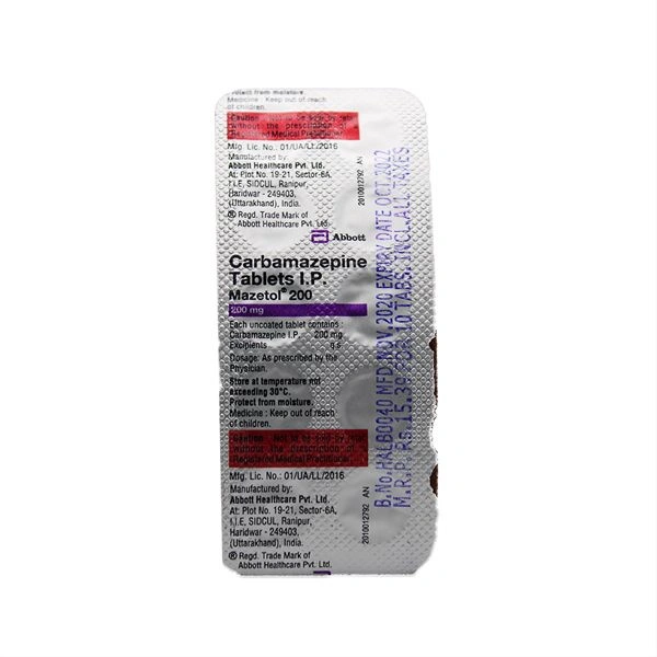 Mazetol 200 Tablet  - Prescription Required