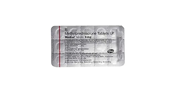 Medrol 8mg Tablet - Prescription Required