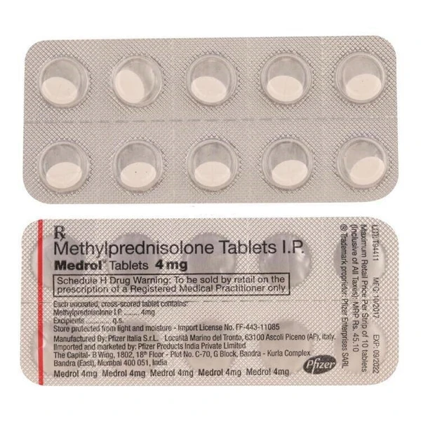 Medrol 4mf Tablet  - Prescription Required