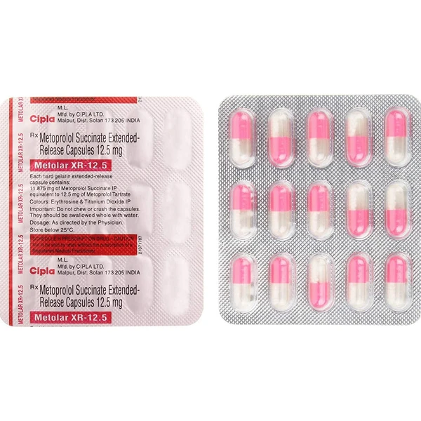 Metolar XR 12.5 Capsule  - Prescription Required