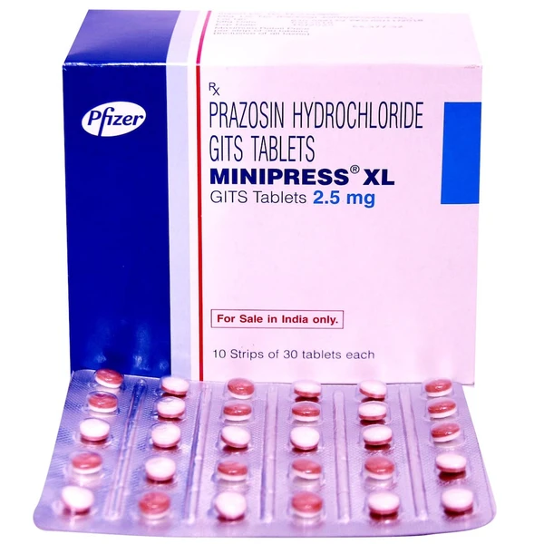 Minipress XL 2.5mg Tablet  - Prescription Required