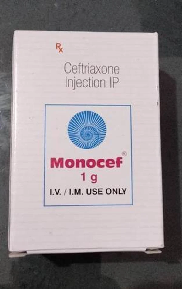 Monocef 1 gm Injection  - Prescription Required