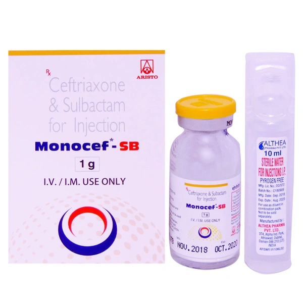 Monocef-SB 1g Injection  - Prescription Required