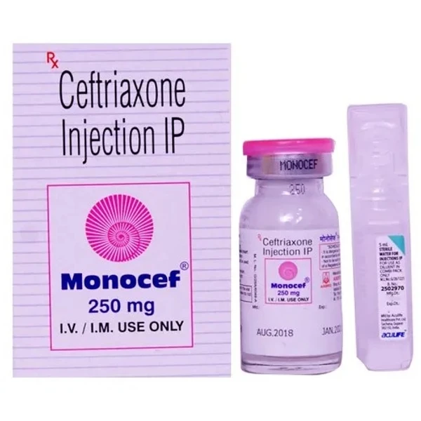 Monocef 250mg Injection  - Prescription Required