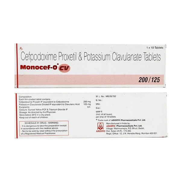 Monocef-O CV 200125 Tablet  - Prescription Required