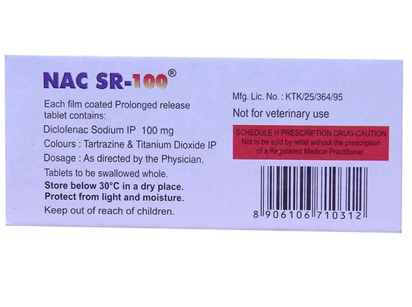 NAC SR 100 Tablet  - Prescription Required