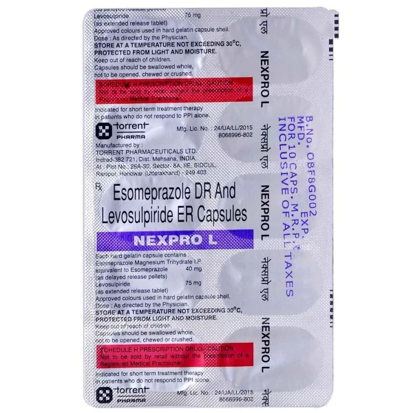 Nexpro L Capsule  - Prescription Required