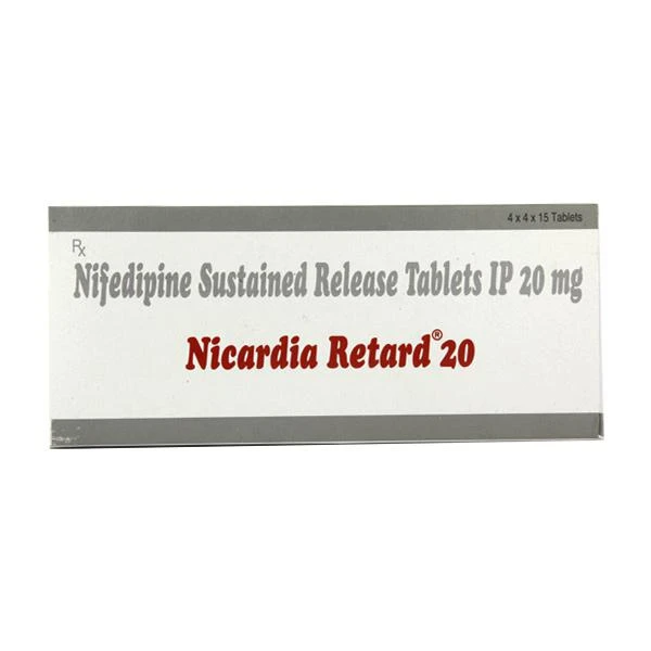 Nicardia Retard 20 Tablet  - Prescription Required