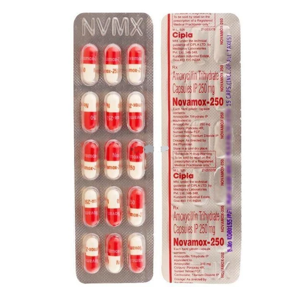 Novamox 250 Capsule  - Prescription Required