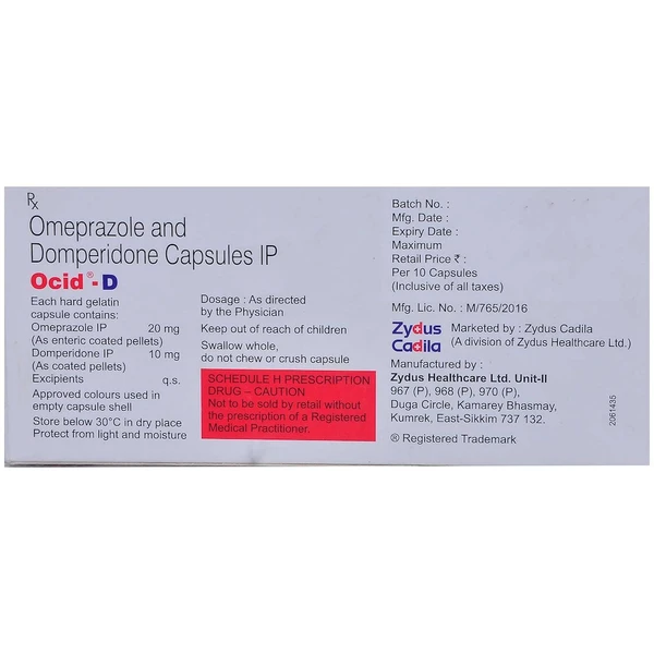 Ocid-D Capsule  - Prescription Required