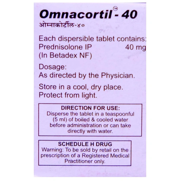 Omnacortil 40 Tablet  - Prescription Required