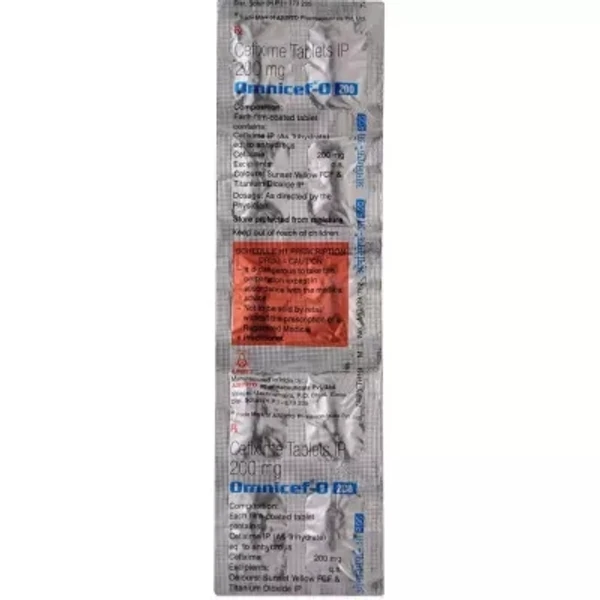 Omnicef-O 200mg Tablet  - Prescription Required