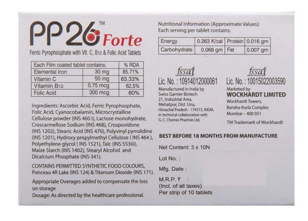 PP26 FORTE TAB 1*10