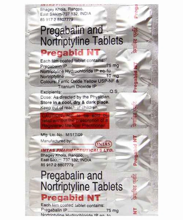 PREGABID NT TAB 1*15