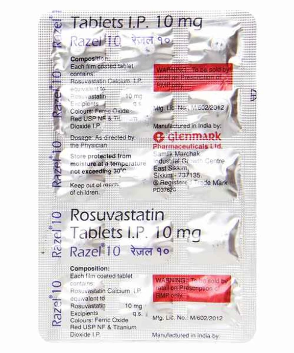 RAZEL 10 MG TAB 10STRP 1*15