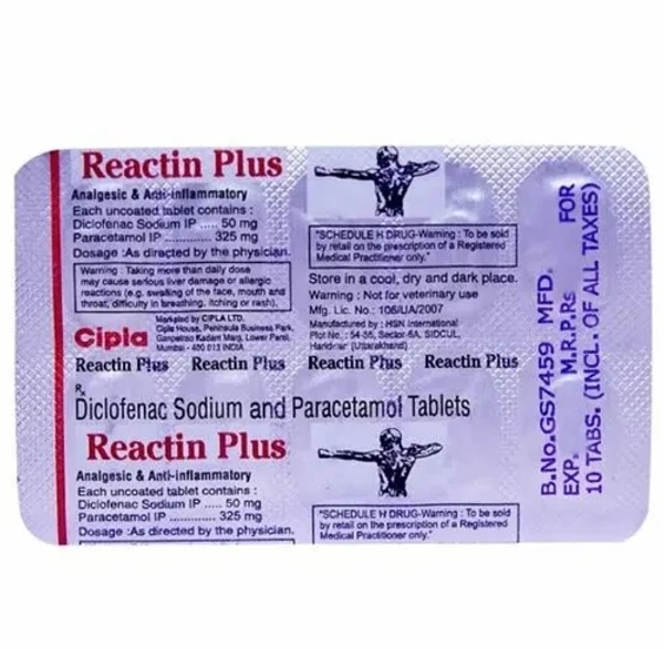 REACTIN PLUS TAB 1*10