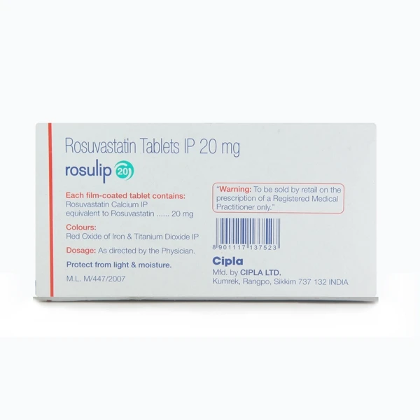 ROSULIP 20MG TAB 1*10