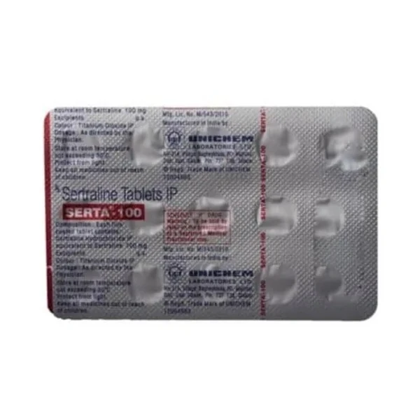 SERTA 100MG TAB 1*15