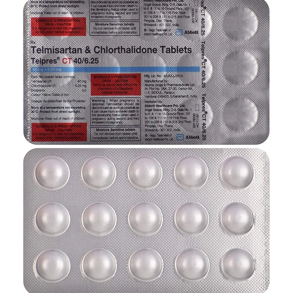 TELPRES CT 40/6.25MG 1*15