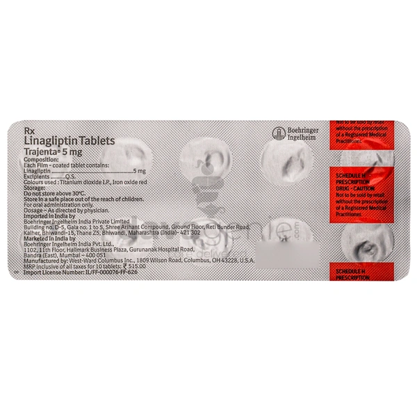 TRAJENTA 5MG. 10T. 1*10