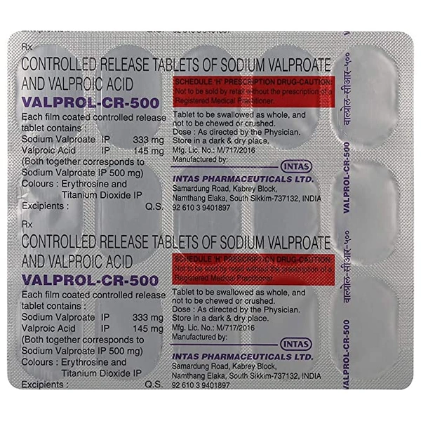 VALPROL CR 500 1*10