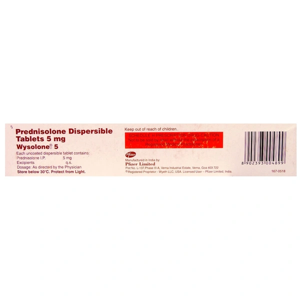 WYSOLONE 5MG DT TABLET 1*15