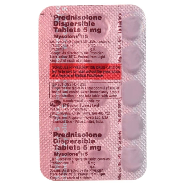 WYSOLONE 5MG DT TABLET 1*15