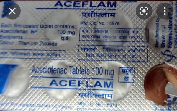 Aceflam 100mg/500mg Tablet - Prescription Required