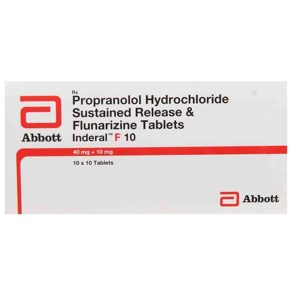 Inderal F 10 Tablet  - Prescription Required