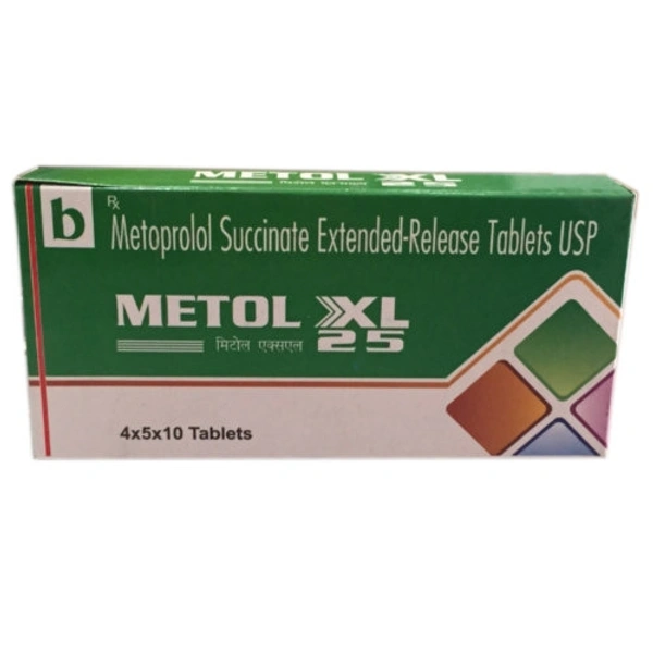 Metol 25mg Tablet XL  - Prescription Required