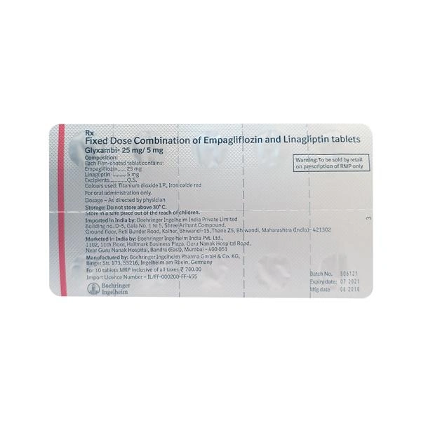 Glyxambi 25mg/5mg Tablet - Prescription Required