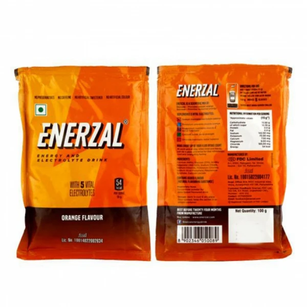 Enerzal Energy Drink Powder Orange