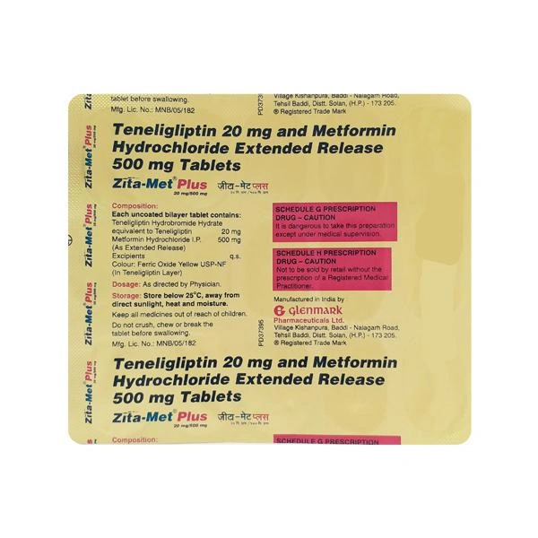 ZITAMET PLUS 20/500MG 1*15