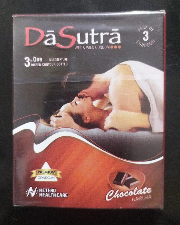 Da Sutra Wet & Wild Condom Chocolate Flavour Pack Of 3  