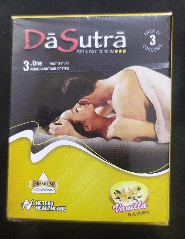 Da Sutra Wet & Wild Condom Vanilla  Flavour Pack Of 3  