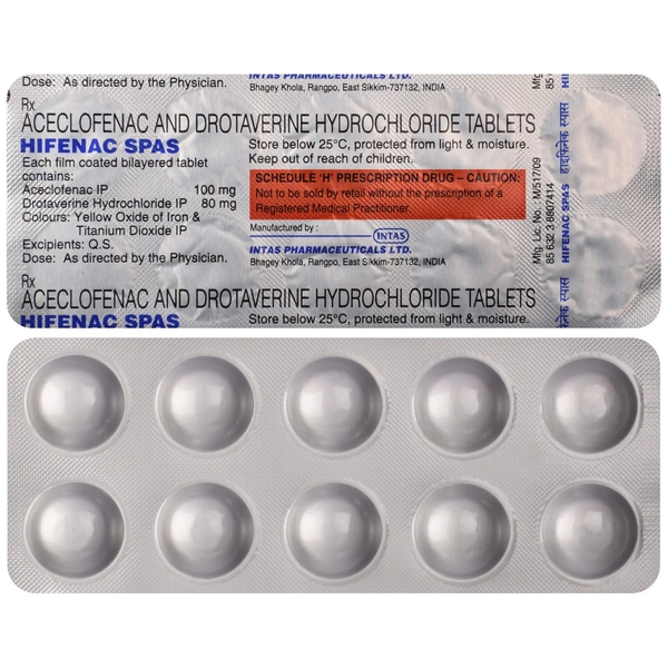 Hifenac Spas Tablet  - Prescription Required