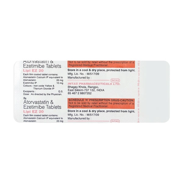 Lipi EZ 20 Tablet  - Prescription Required