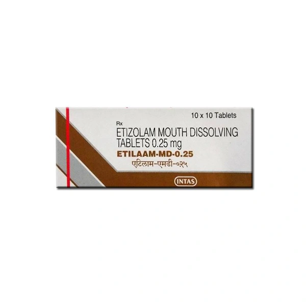 Etilaam 0.25mg Tablet MD  - Prescription Required