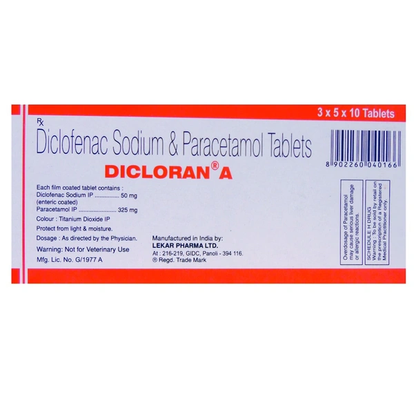 Dicloran A Tablet  - Prescription Required