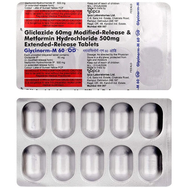 Glycinorm-M 60 OD Tablet  - Prescription Required