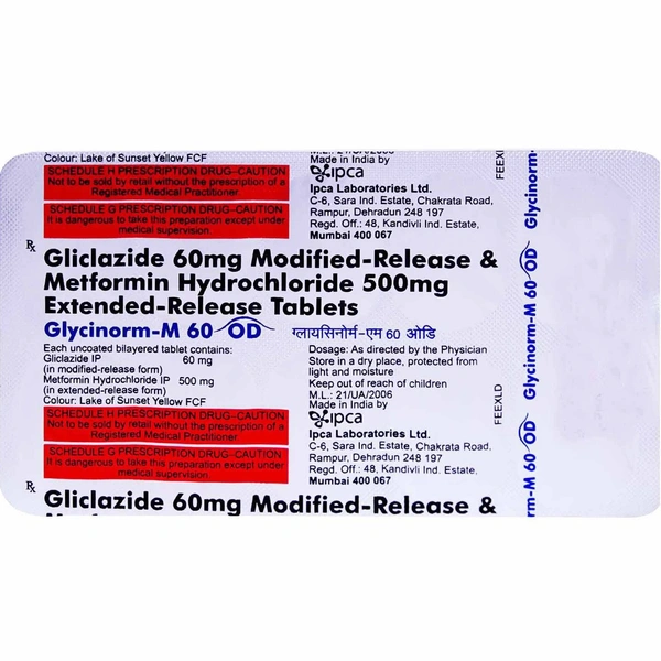 Glycinorm-M 60 OD Tablet  - Prescription Required