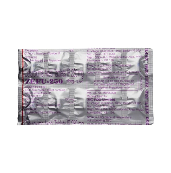 ZEFU 250MG TAB 1*10