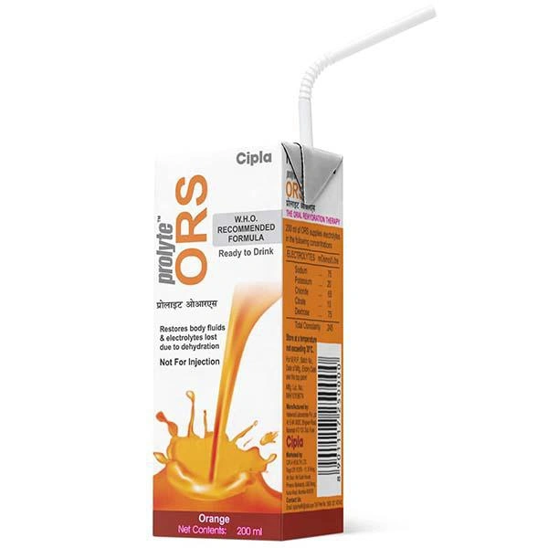 ORS PROLYTE ORANGE LIQUID 200ML